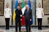 Зеленський провів зустріч із президентом Італії Серджо Маттареллою