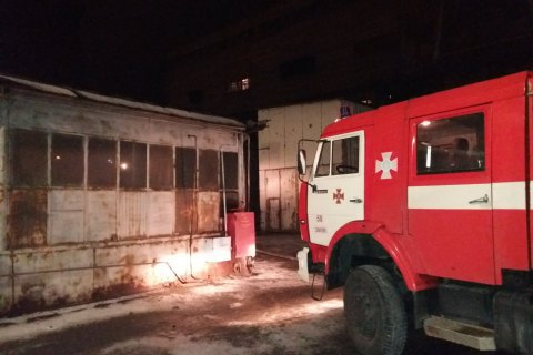 На Змиевской тепловой электрической станции произошел пожар