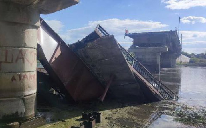 У британській розвідці показали знищені мости в Курській області