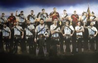 Базу сборной Аргентины украсили постерами игроков в образах гладиаторов