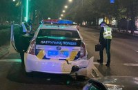 В Киеве произошла авария с участием автомобиля полиции