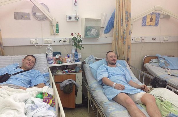 Раненые активисты в одной из израильских клиник 