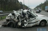 В жесткой аварии на Бориспольской трассе погиб пассажир одного из авто