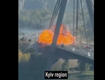 У Києві є влучання по Північному мосту, пошкоджена тепломагістраль (оновлено)