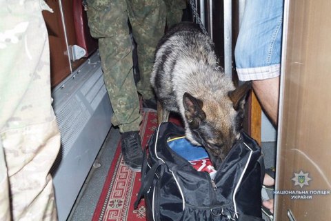 В Рубежном мужчина выбросил из поезда сумку с гранатами