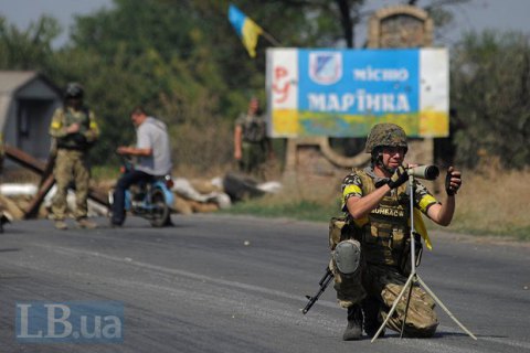 Сили АТО відбили атаку бойовиків на блокпост в Мар'їнці