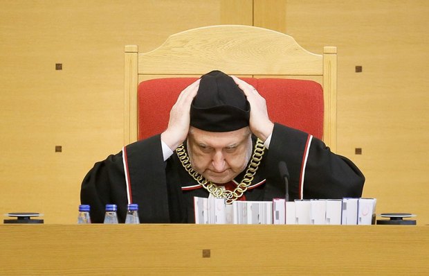 Председатель Конституционного Суда Польши Анджей Жеплинский во время заседания