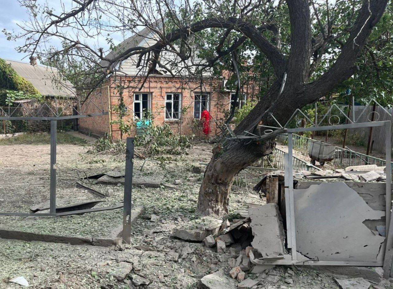 Наслідки обстрілу Нікополя
