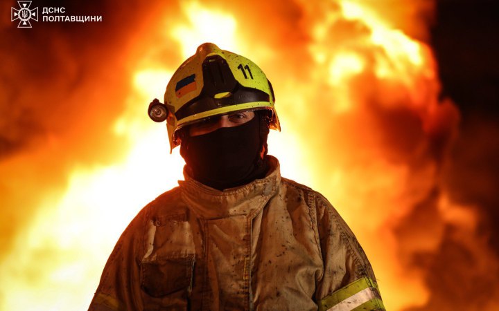 Ворог вночі атакував промисловий об'єкт на Полтавщині