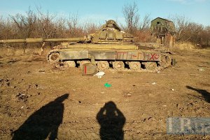 Возле Станицы Луганской силы АТО уничтожили танк боевиков