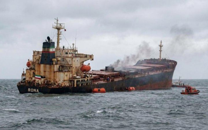 У Каспійському морі зазнало аварії іранське судно, яке могло перевозити озброєння росіянам