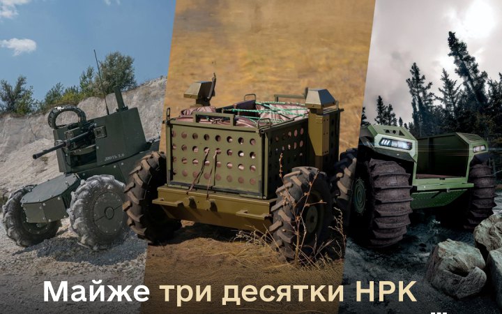  Міноборони допустило до експлуатації майже 30 зразків наземних роботизованих комплексів від початку року 