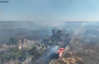 На Миколаївщині триває гасіння двох масштабних пожеж в екосистемах, – ДСНС 