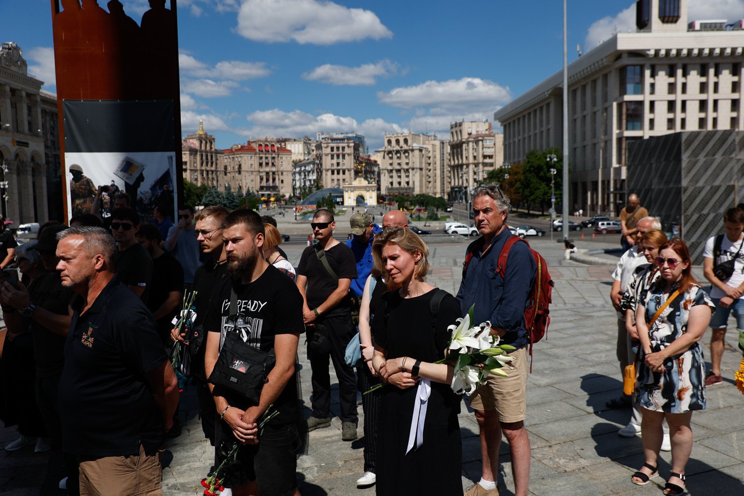 Прощання із бойовим медиком із Великобританії Пітером Фуше у Києві, 6 липня 2024 року