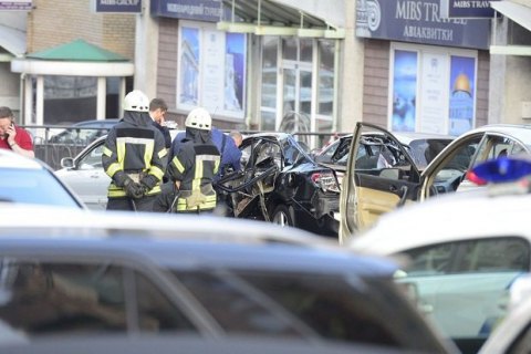 Взрыв автомобиля в центре Киева может быть квалифицирован как теракт