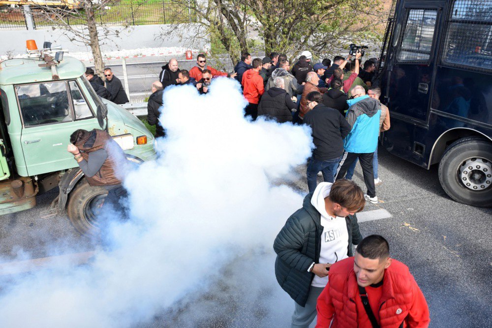 Протести фермерів у номі Лариса, 30 листопада 2025 року
