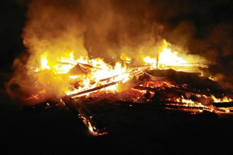 В Житомирской области сгорела деревянная церковь УПЦ МП