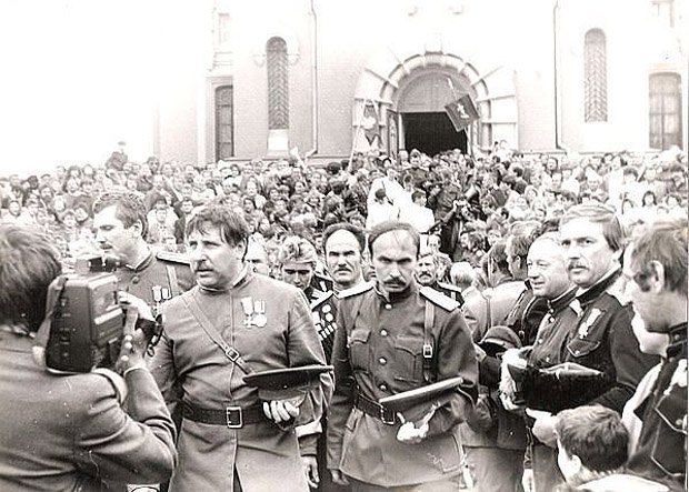Празднование 400-летнего юбилея Уральского казачества, Уральск, 15 сентября, 1991. 