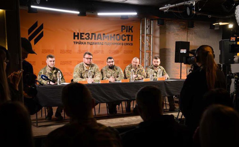 Зліва-направо: Федір Шаповалов, Володимир Фокін, Данило Новицький, Андрій Гітт і Єгор Щербина