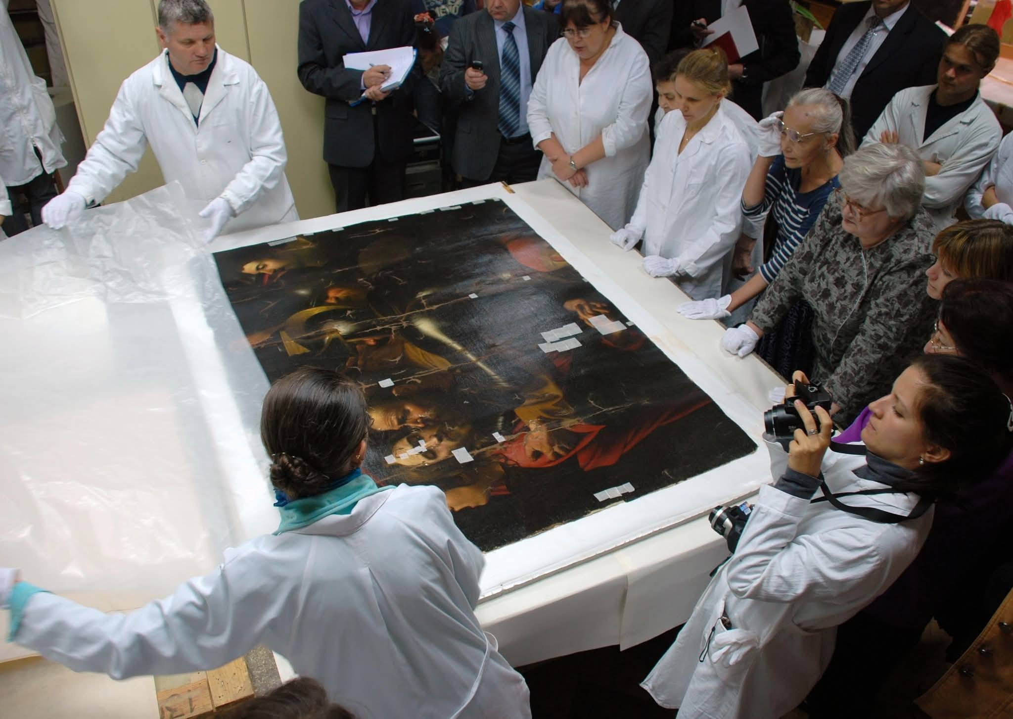 реставрація полотна 'Взяття Христа під варту'