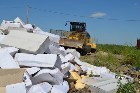 В России начали уничтожать санкционные продукты