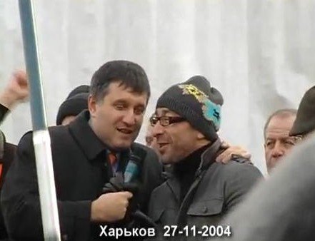 Аваков та Кернес під час Помаранчевої революції
