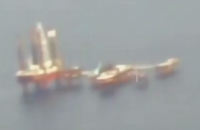 ​Самолет ГПСУ снял буровые вышки под флагом РФ в украинской зоне Черного моря