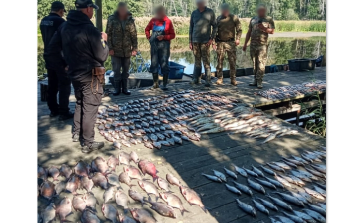 На Київщині затримали підозрюваних у вилові риби в зоні радіаційного забруднення