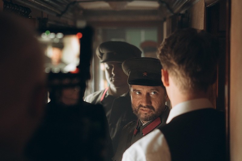 Зйомки фільму «Довженко»