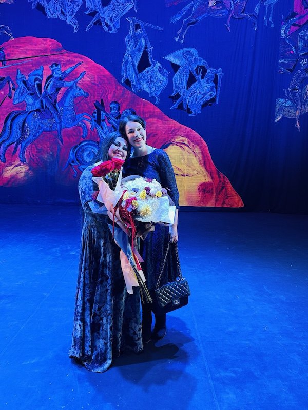 Людмила Монастирська в ролі Леді Макбет на сцені Національної опери України та Соня Кошкіна