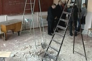 В одной из школ Вининицкой области во время перемены рухнула крыша