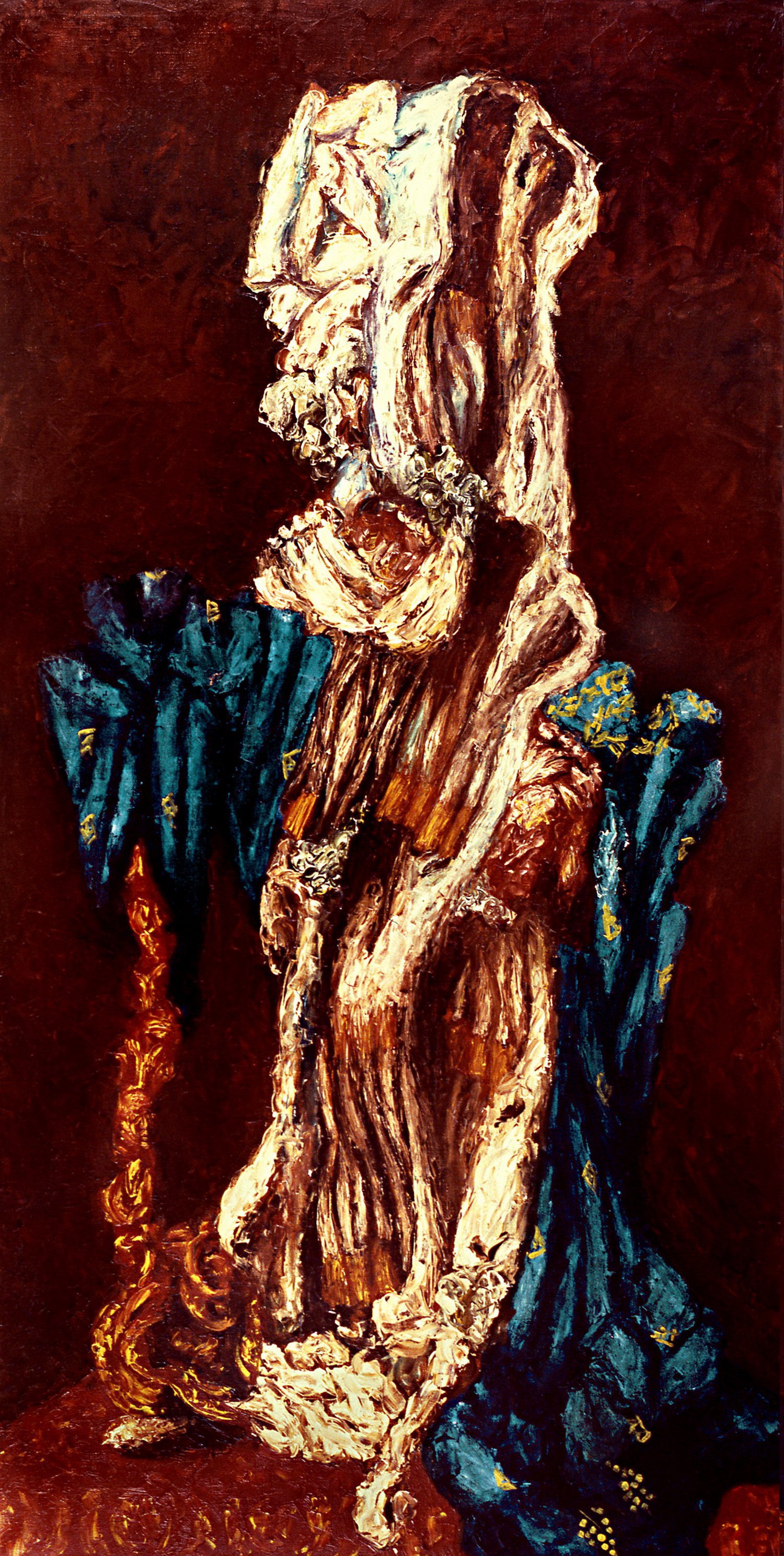 Олександр Ройтбурд. Із серії «Життя короля (Людвиг)». 1992. Полотно, олія. 200 × 100 см. Колекція PinchukArtCentre. 