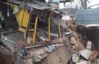 В Харькове из-за аварии на коллекторе под землю провалилось здание