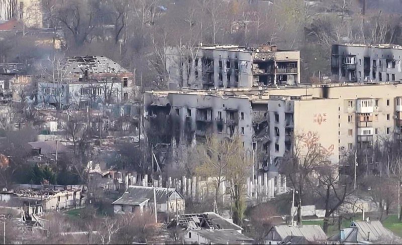 Зруйновані будинки в Олешках