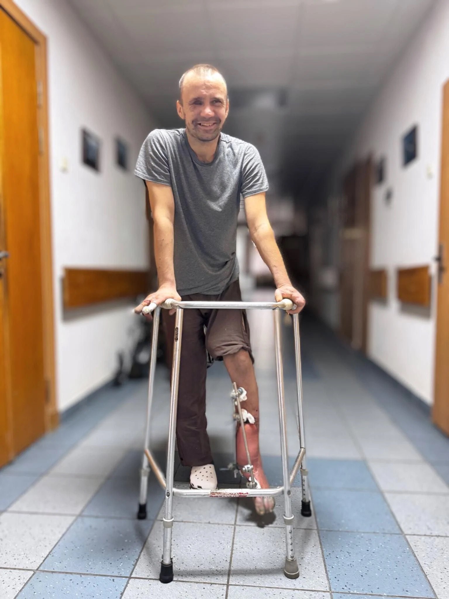 Захисник під час проходження реабілітації. 