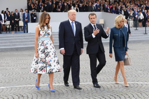Трамп с супругой посетили парад ко Дню взятия Бастилии в Париже