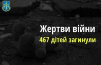 Росіяни вбили 467 дітей під час повномасштабної війни в Україні 