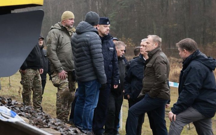 Туск: пошкодження залізничної колії на маршруті Варшава-Люблін – це акт саботажу