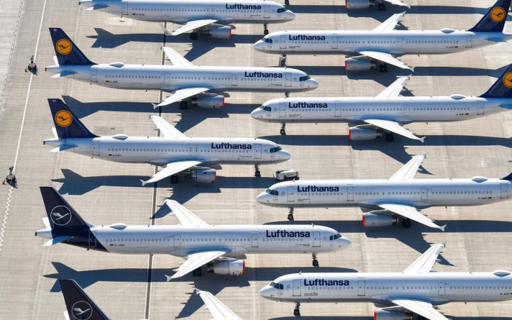 "Lufthansa" скасувала 80% рейсів через страйк співробітників 