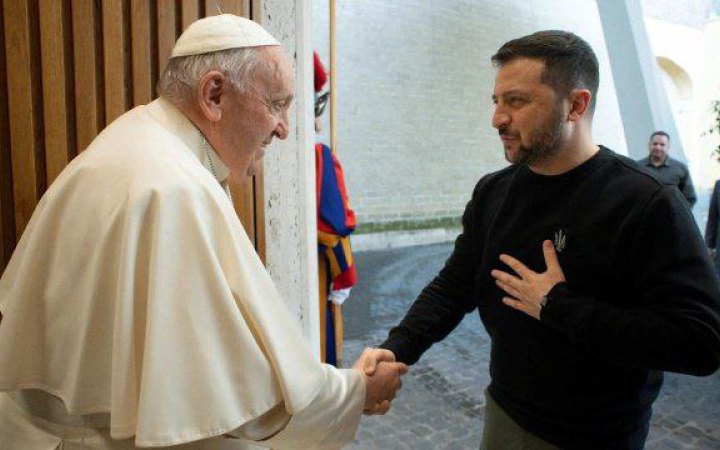 Зеленський зустрівся з Папою Франциском
