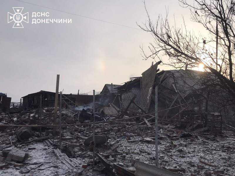 Наслідки обстрілів Донеччини 