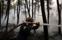 Тысячам людей пришлось эвакуироваться из-за лесных пожаров близ Афин