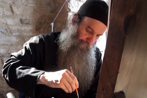 Томос для ПЦУ каліграфічно оформив на пергаменті іконописець з афонського монастиря