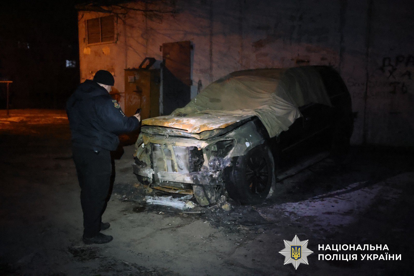 Знищене авто військового 