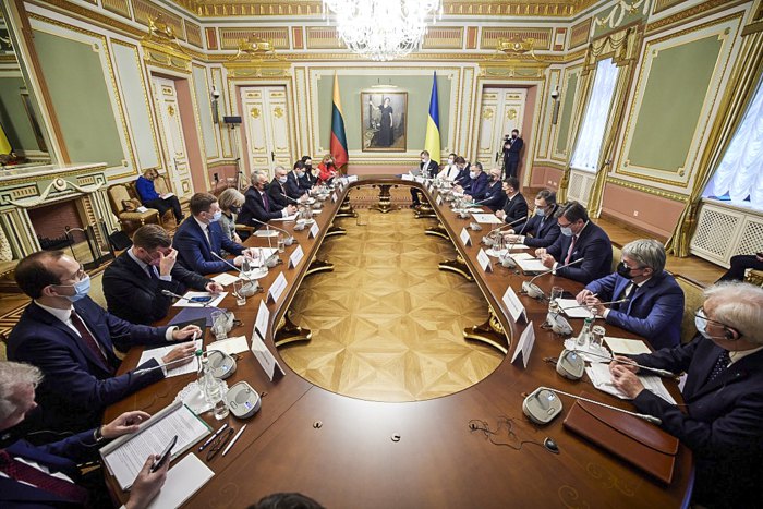 Пiд час зустрічi делегацій України та Литовської Республіки