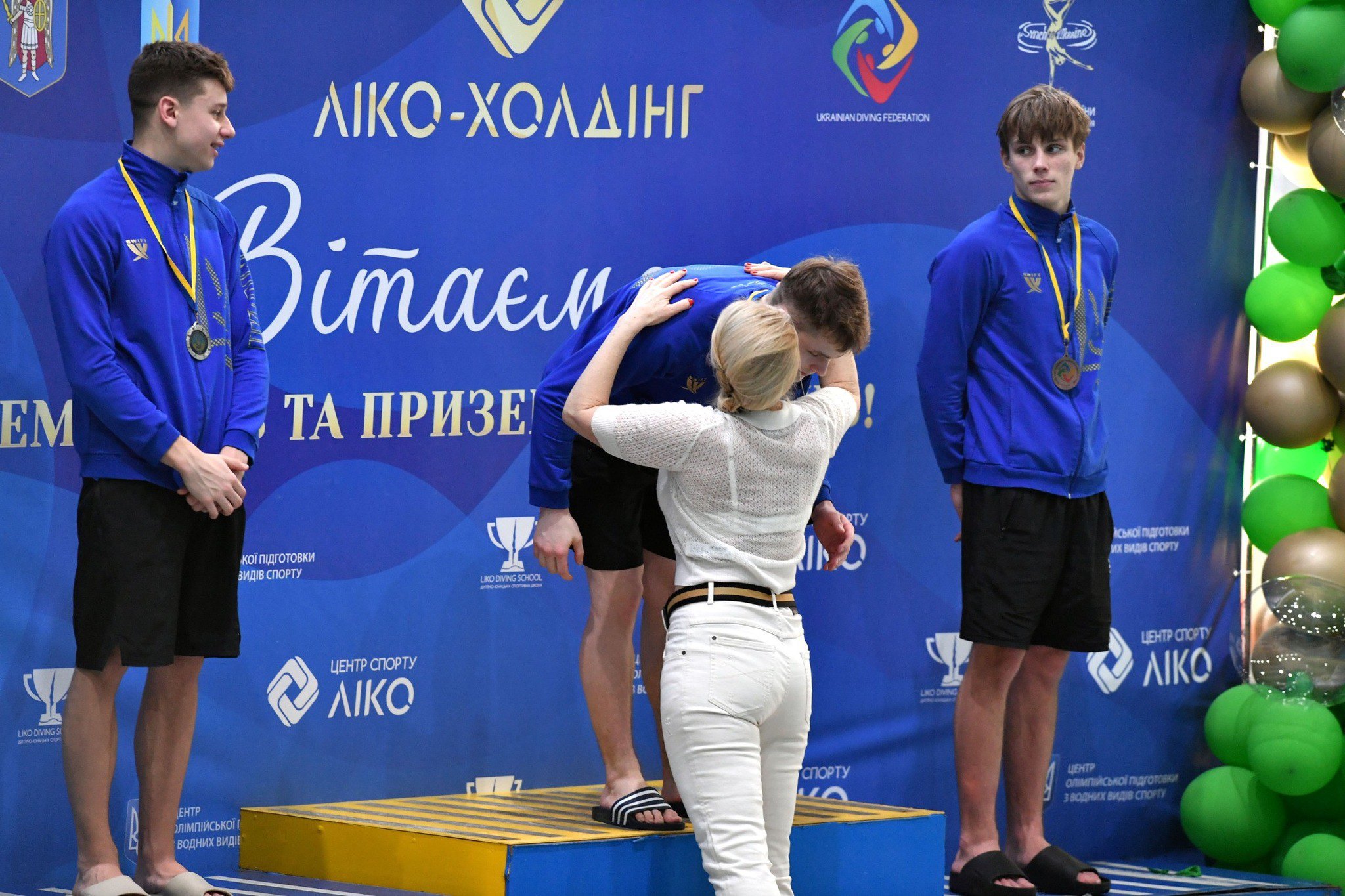 Олексій Середа під час нагородження