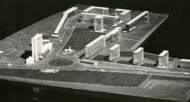 Институт информации, первые эскизы, 1971 год.
