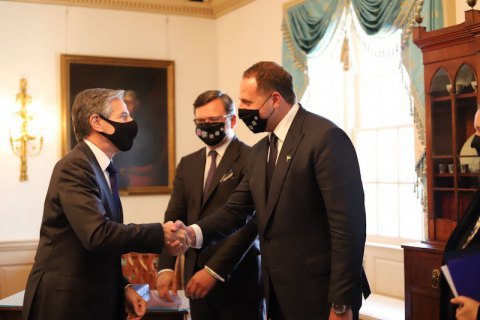 Кулеба и Ермак встретились в Вашингтоне с госсекретарем США