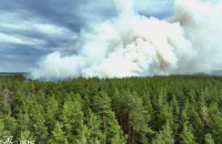 Через російські обстріли на Харківщині горять ліси, — ДСНС