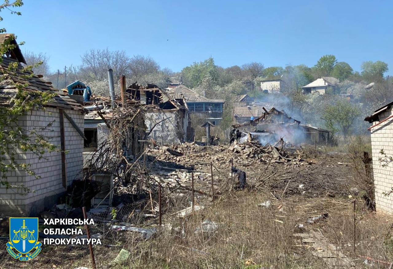 наслідки російського обстрілу Куп'янська 22 квітня 2025 року